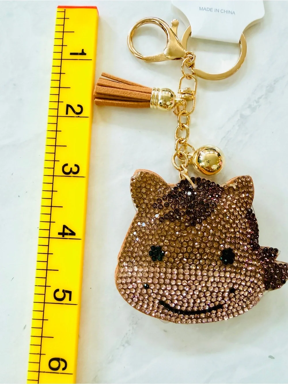 ✨ NWT Rhinestone Horse / Pony Puffy Keychain & Bag Charm ✨